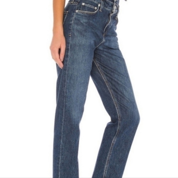 Agolde Vanna Corset Belted Fold Over Jeans 24 (28" inseam) - Picture 2 of 10